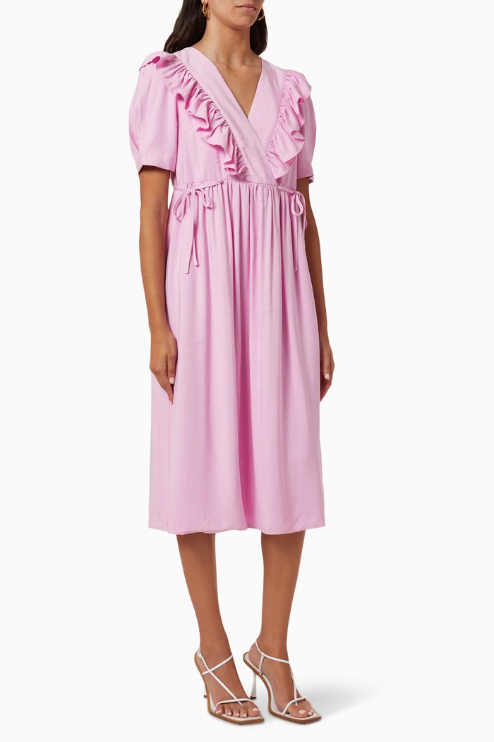 

Yasorima Midi Dress in EcoVero Viscose, Purple