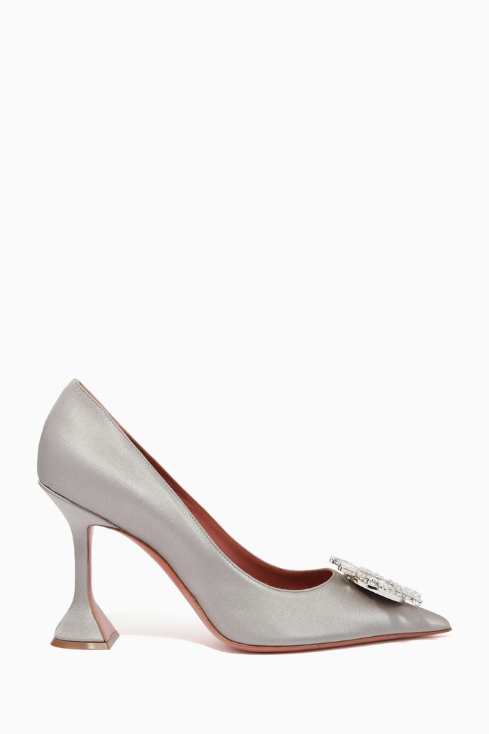 

Begum Pumps in Satin, Grey