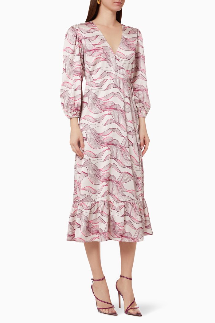 

Louise Wrap Dress, Pink