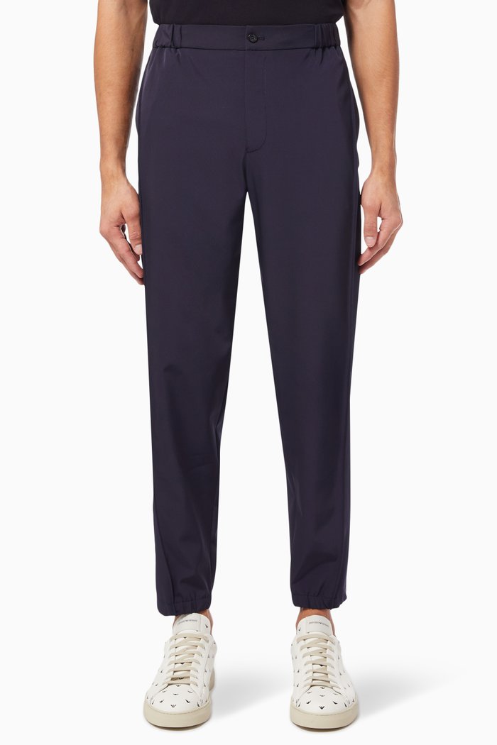 

Straight-leg Pants in Techno Gabardine, Blue