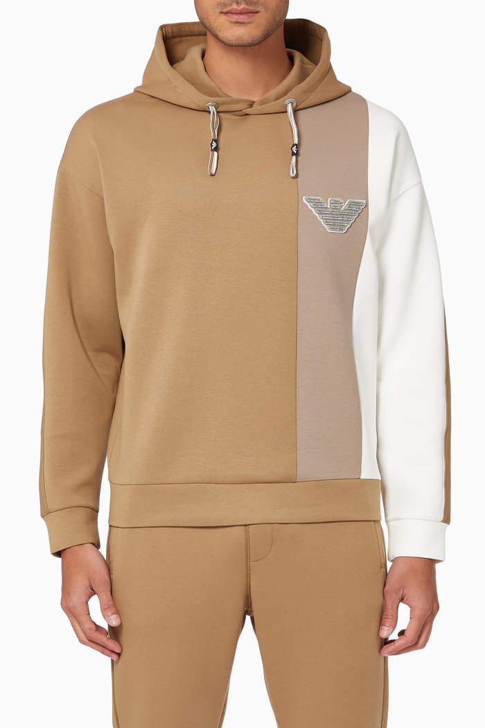 

Hooded Sweatshirt in Cotton Blend, Neutral