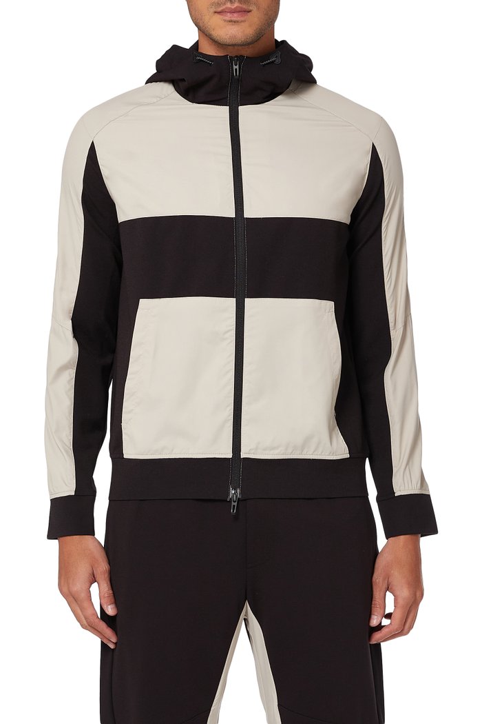 

Contrasting Detail Hoodie, Neutral