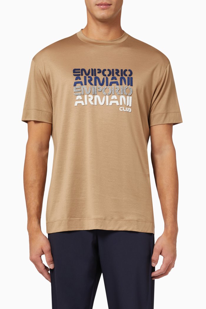EA Club Logo T-shirt in Jersey, Neutral