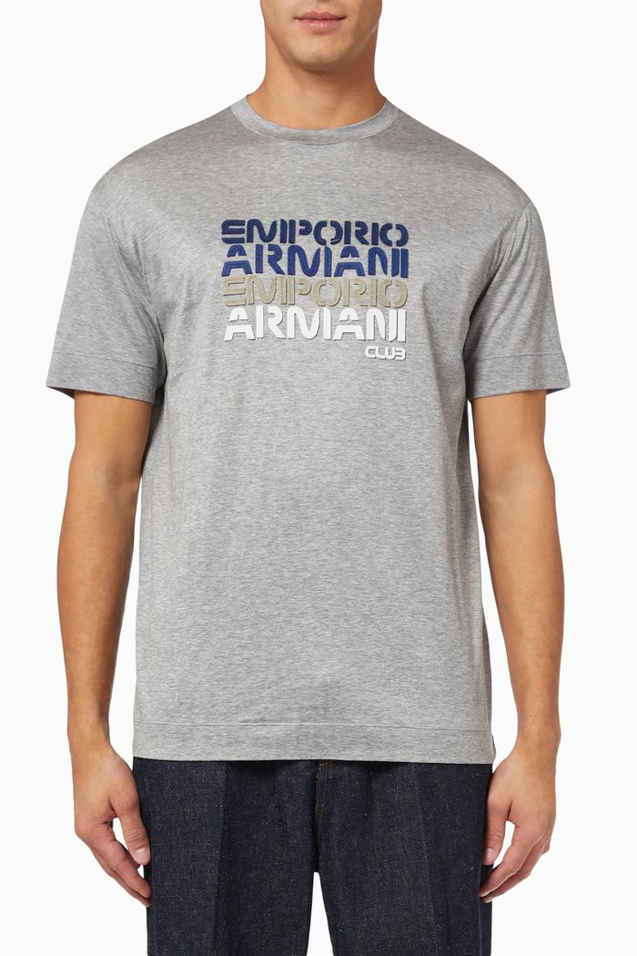 

EA Club Logo T-shirt in Jersey, Grey