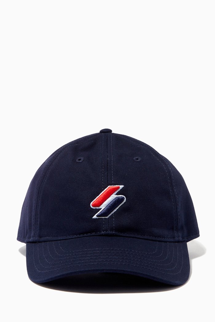 

Code Baseball Cap in Cotton Canvas, Blue