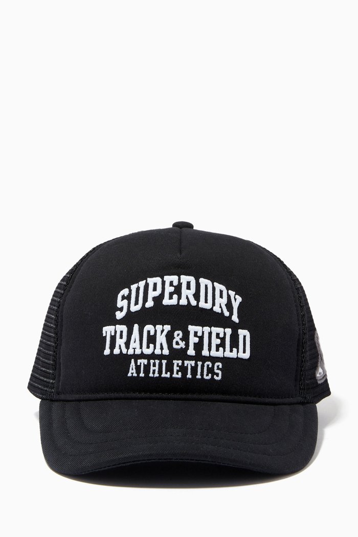 

Classic Trucker Cap in Canvas & Mesh, Black