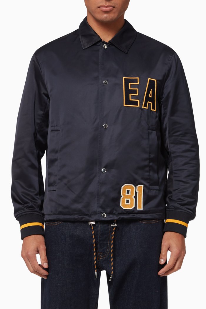 

Logo Jacket in Nylon, Blue