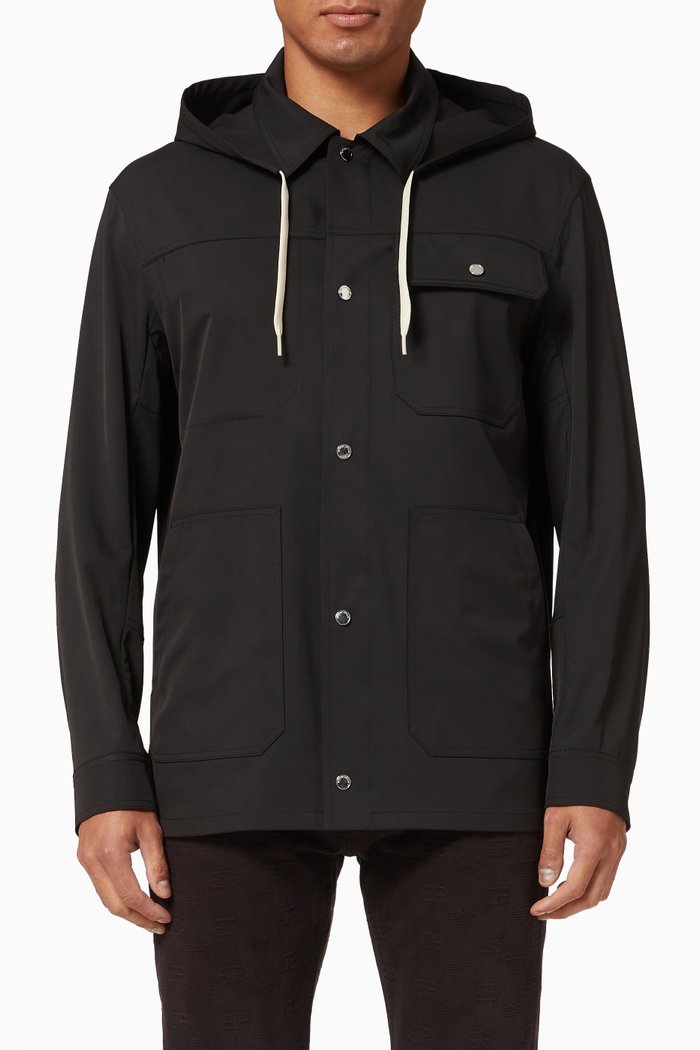 

Ultra-light Hoodie in Nylon, Black