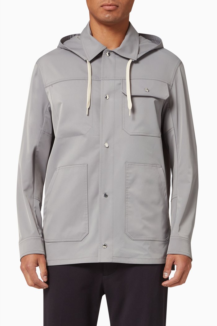 

Ultralight Hoodie in Nylon, Grey