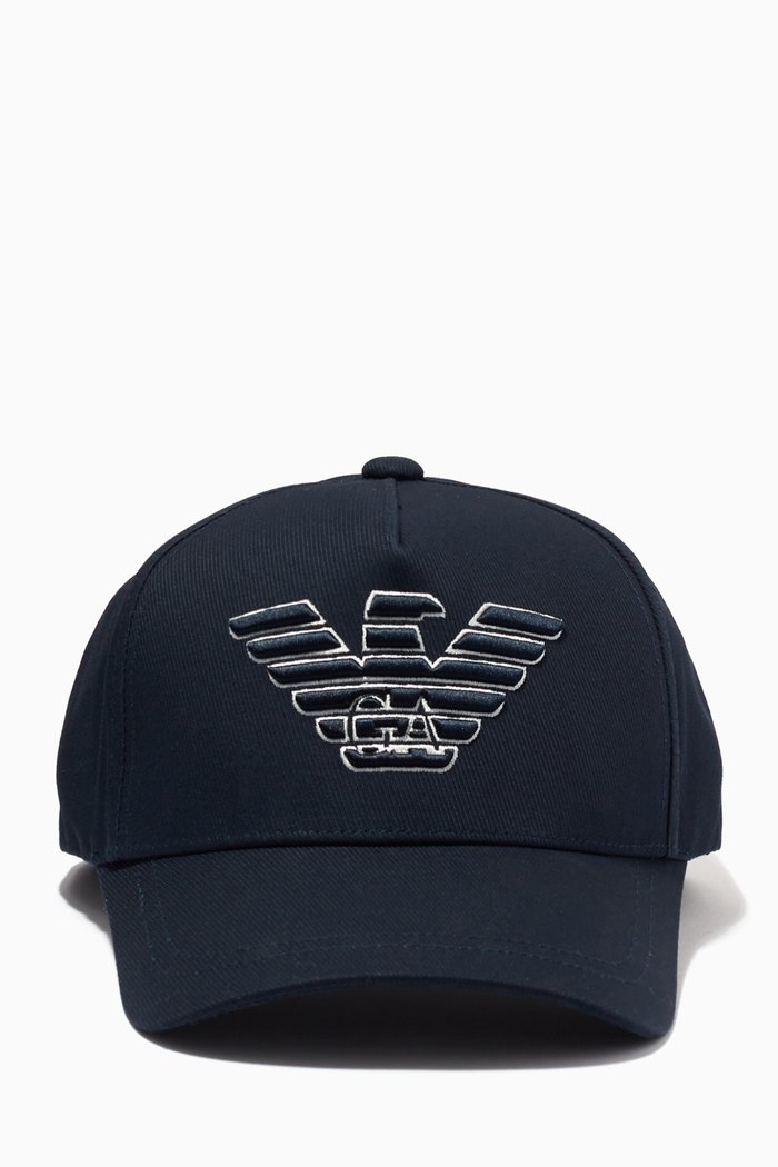 

EA Embroidered Baseball Hat in Gabardine, Blue