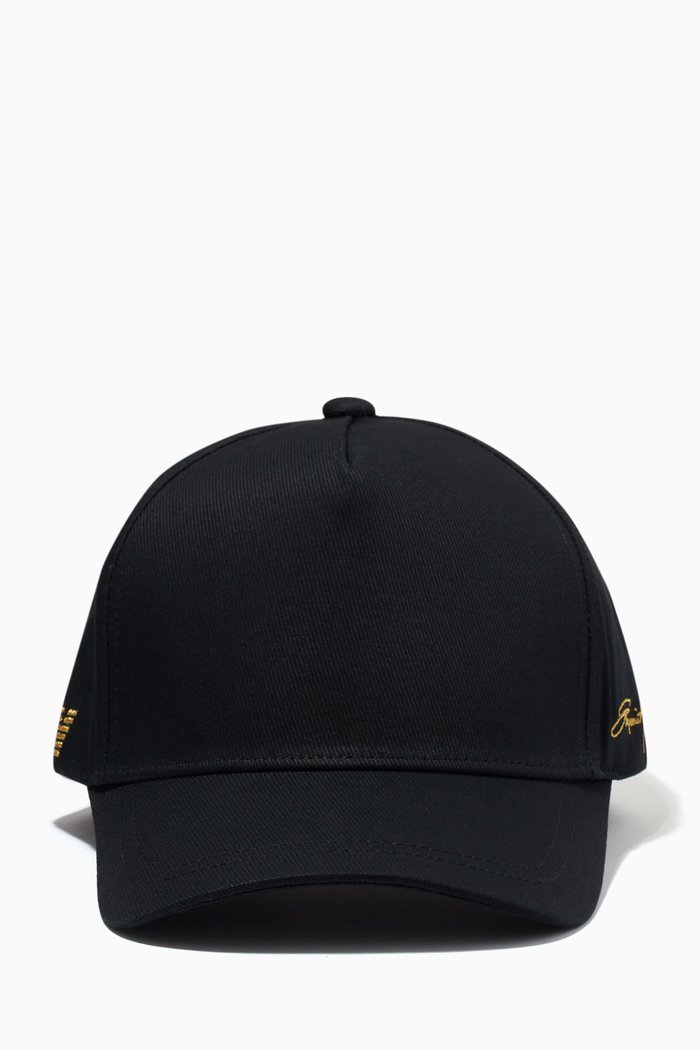 

EA Signature Embroidered Baseball Hat in Gabardine, Black