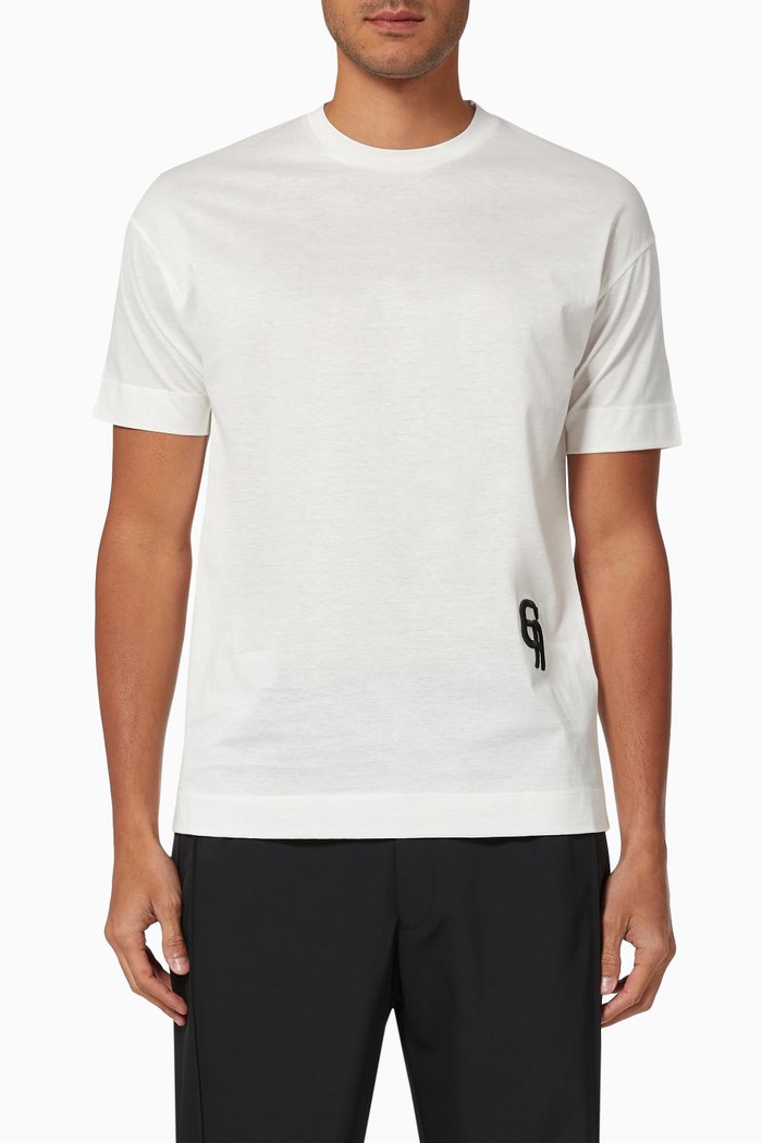 

R-EAcreate Logo T-shirt in Cotton Jersey, White