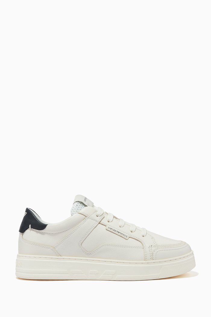 

Sneakers in Calf Leather, Neutral