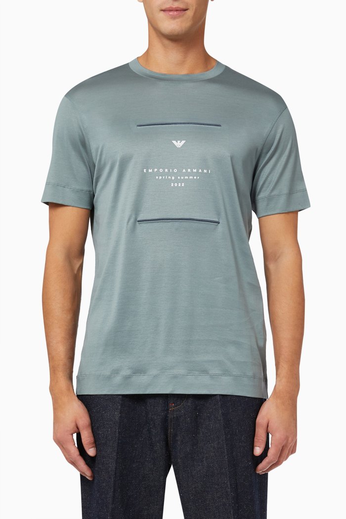 

EA Spring/Summer '22 T-shirt in Jersey, Blue