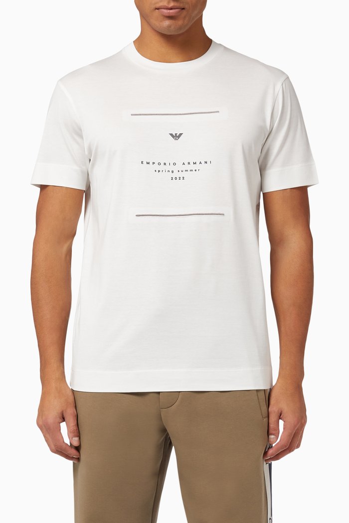 

EA Spring/Summer '22 T-shirt in Jersey, White