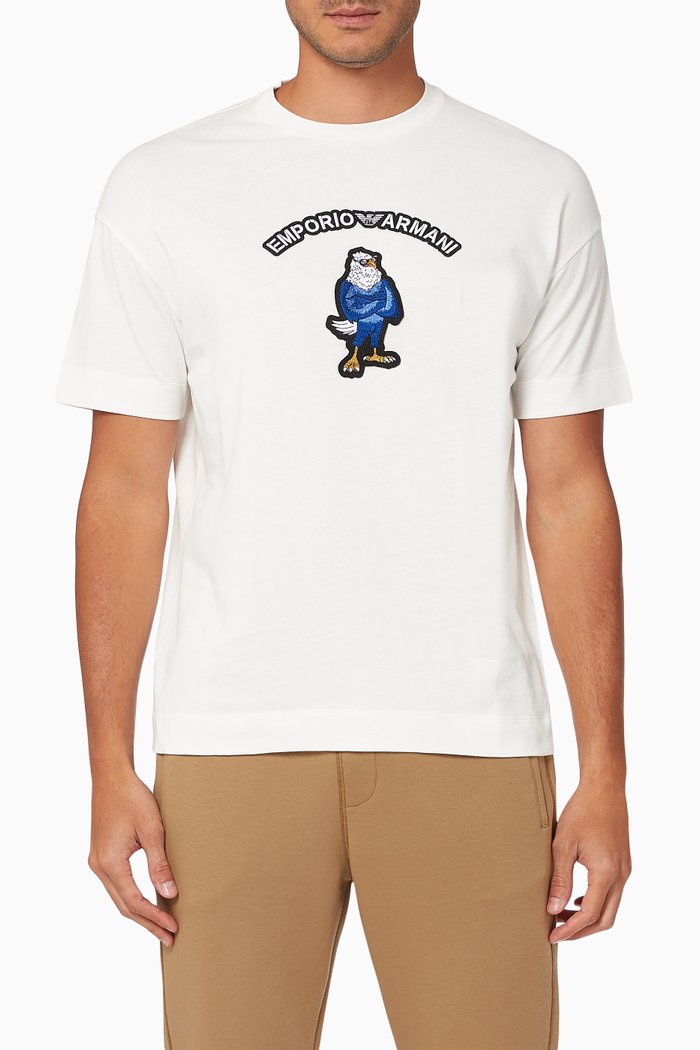 Manga T-Shirt in Jersey, White