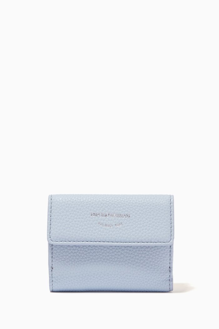 

EA Trifold Wallet in Eco Leather, Blue