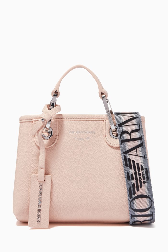 

My EA XSmall Tote Bag in Faux Leather, Pink