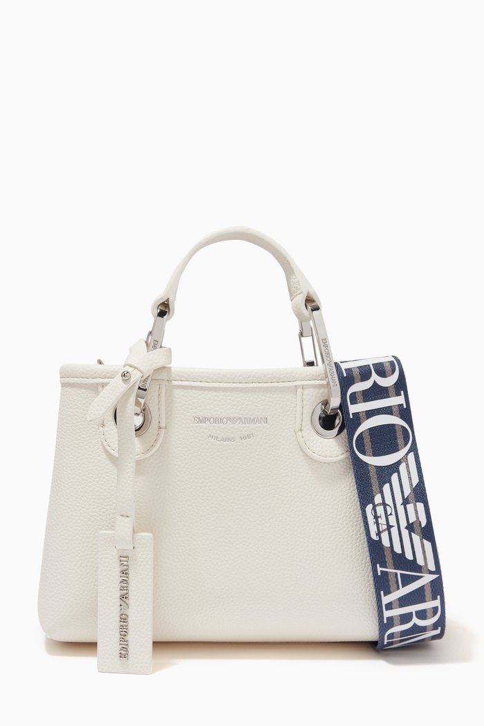 

My EA XSmall Tote Bag in Faux Leather, Neutral