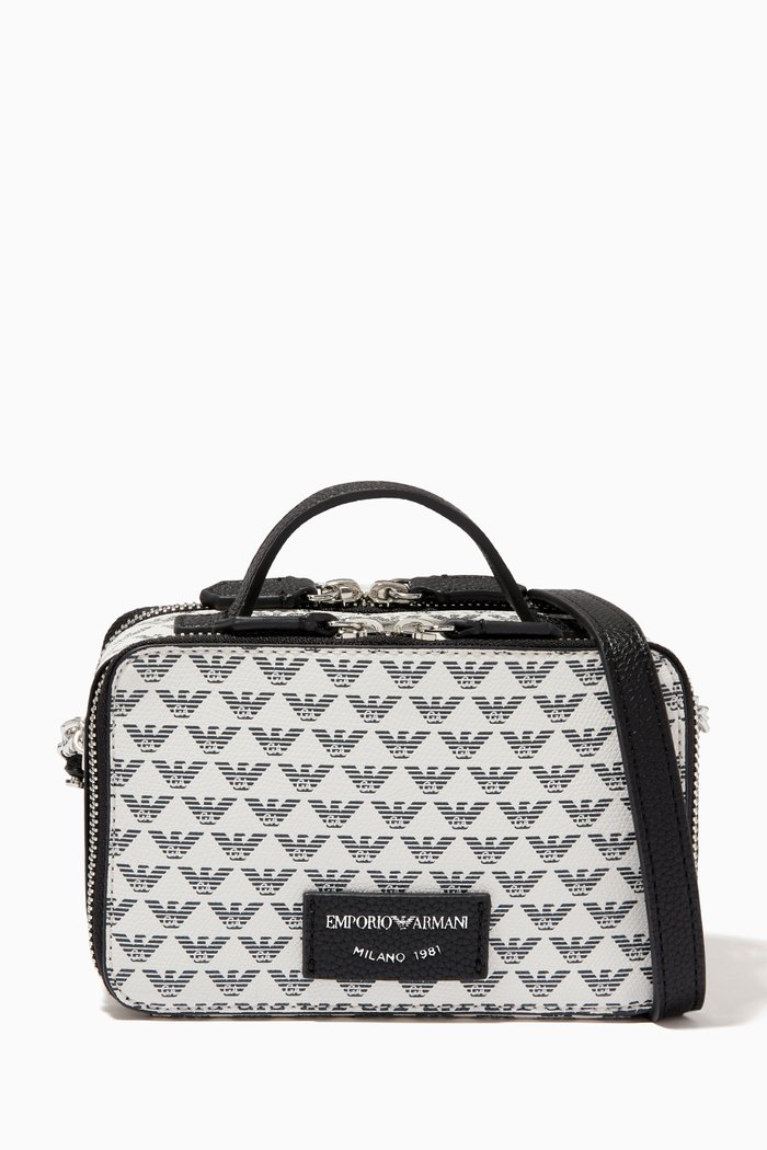 

Logo Mini Vanity Case, White
