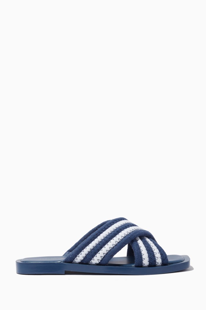 

Kriss Kross Flip Flops in Rope, Blue