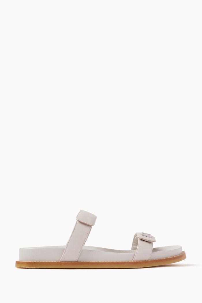

Flat Sandals in Nappa, Neutral