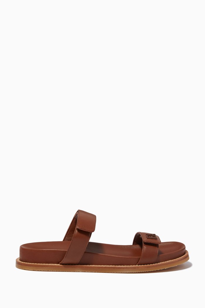 

Noa Sandals in Nappa Leather, Brown