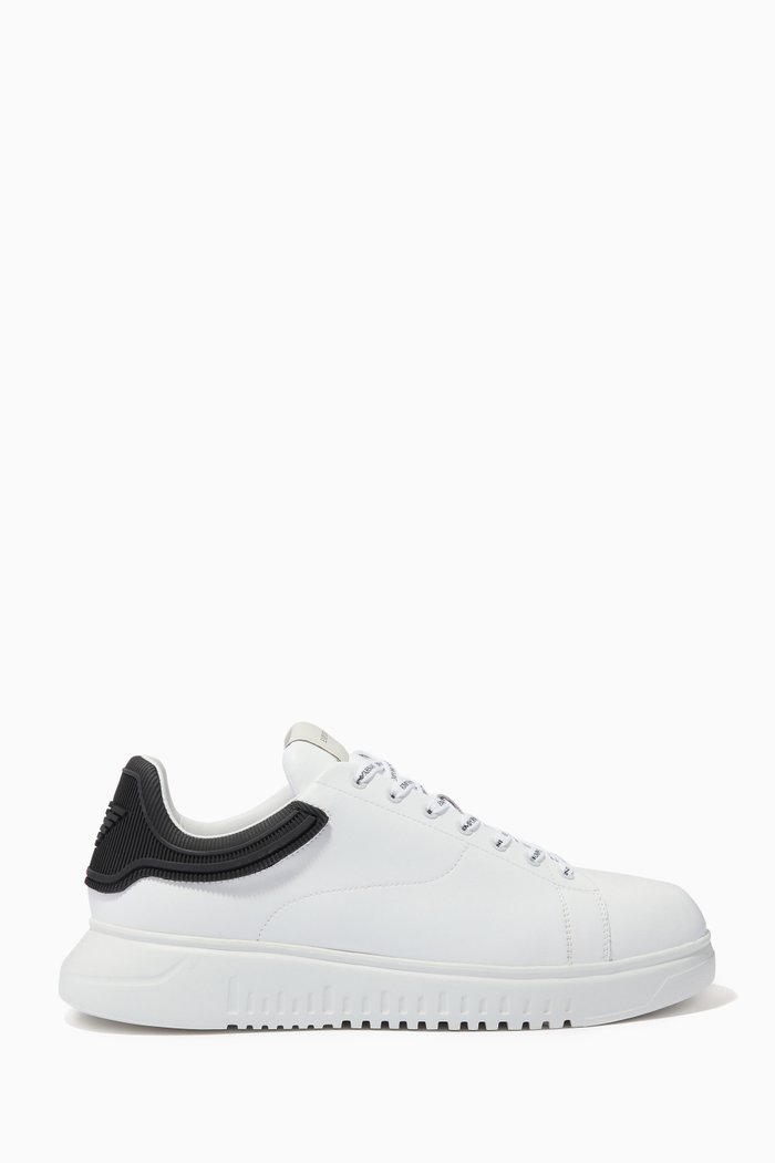 

Stan Eagle Sneakers in Leather, Black