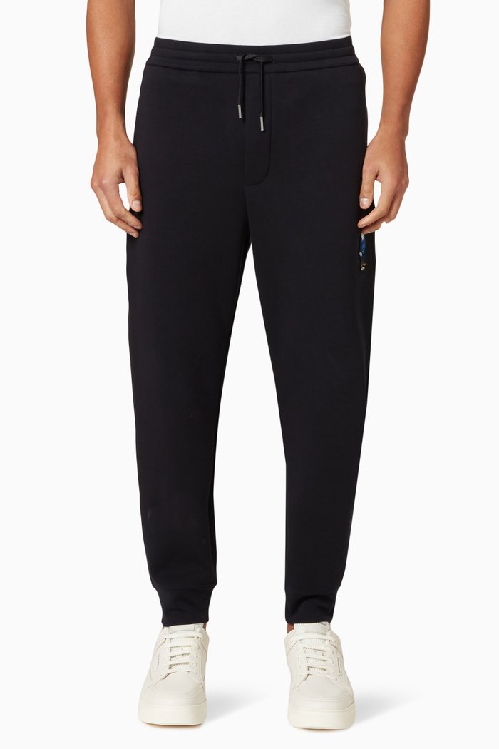 

Manga Capsule Logo Joggers in Neoprene, Blue