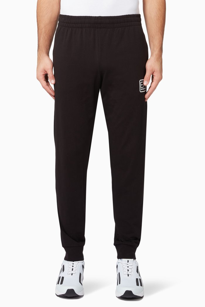 

EA7 Train Core ID Sweatpants in Cotton Jersey, Black