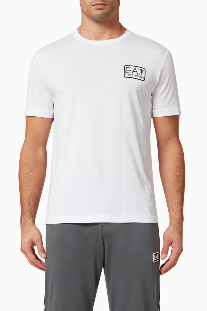 

Logo T-Shirt in Cotton Jersey, White