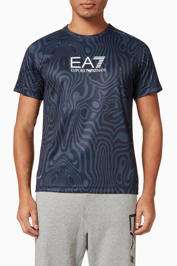 

EA7 Ventus7 T-shirt in Jersey, Blue