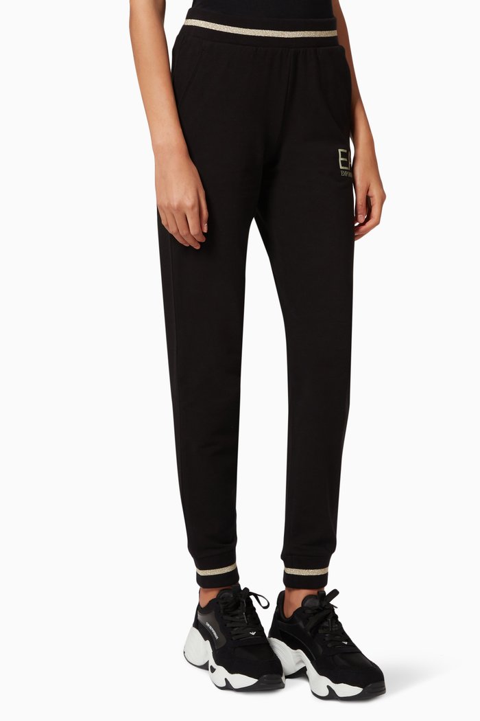 

EA7 Train Core Joggers in Jersey, Black