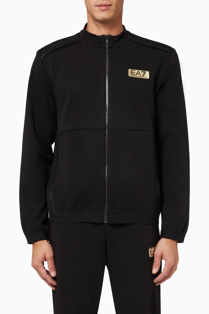

EA7 Train Sweatshirt in Jersey, Black