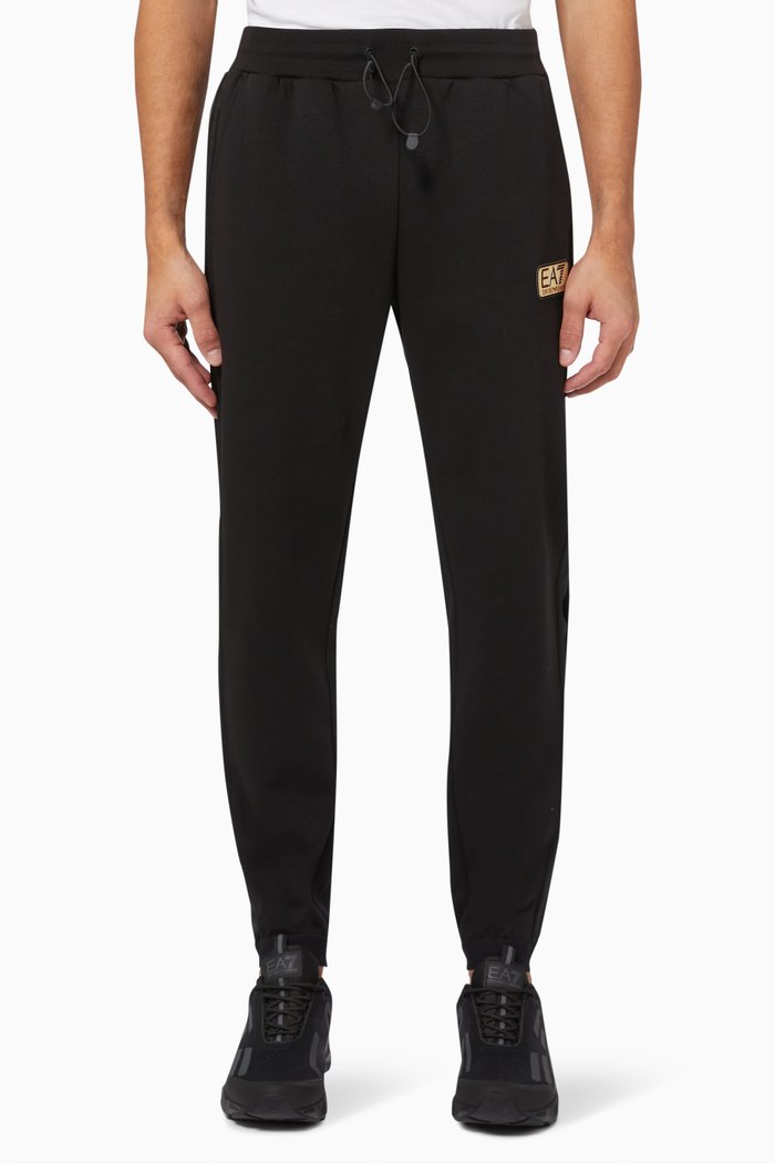 

EA7 Train Joggers in Jersey, Black