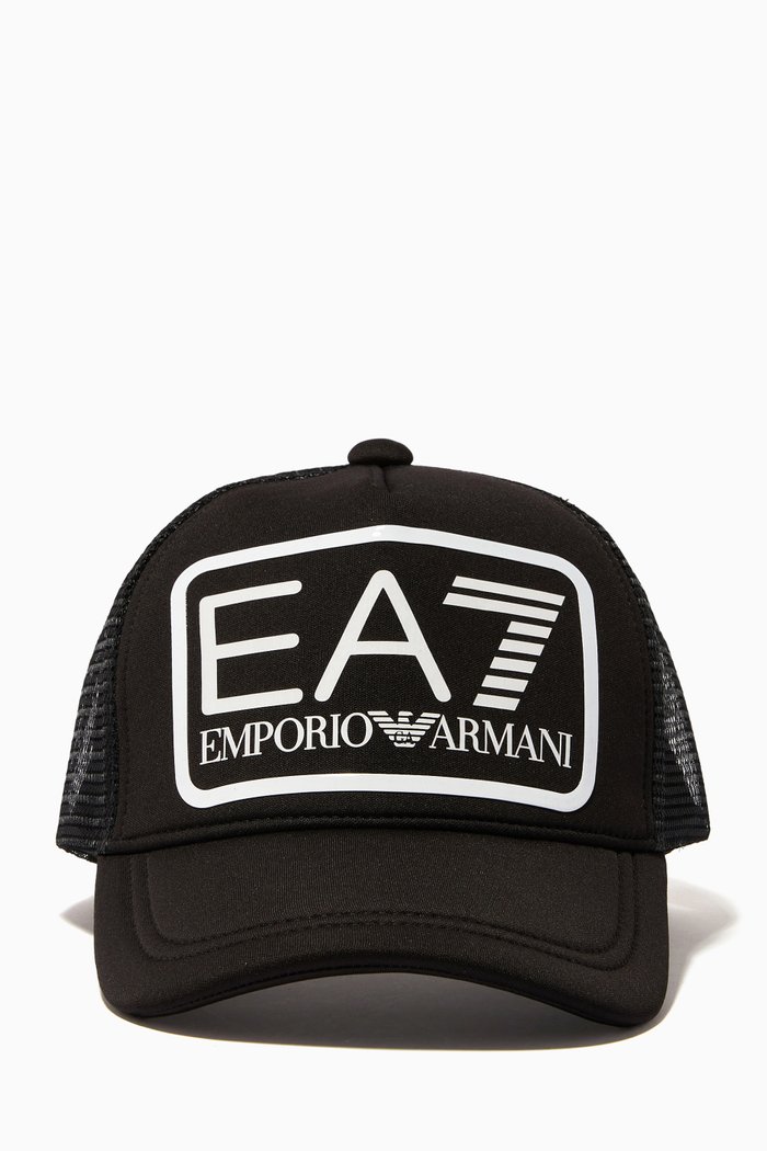 

EA7 Train Core ID Baseball Hat in Gabardine & Mesh, Black