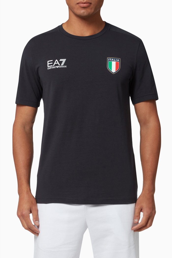 

Team Italia T-shirt in Jersey, Blue