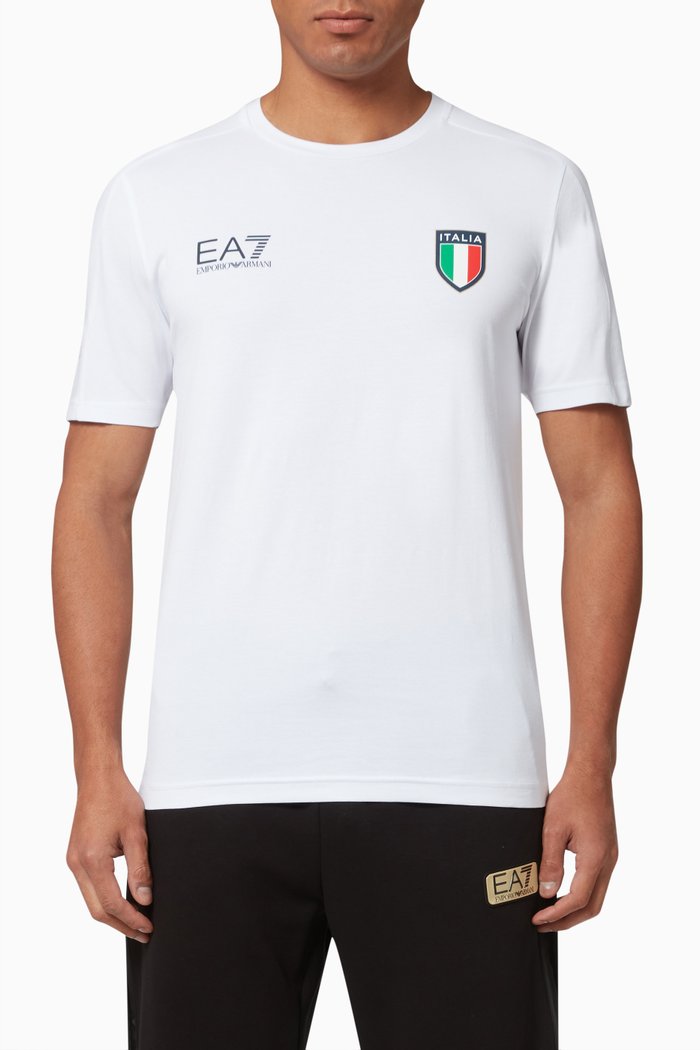 

Team Italia T-shirt in Jersey, White