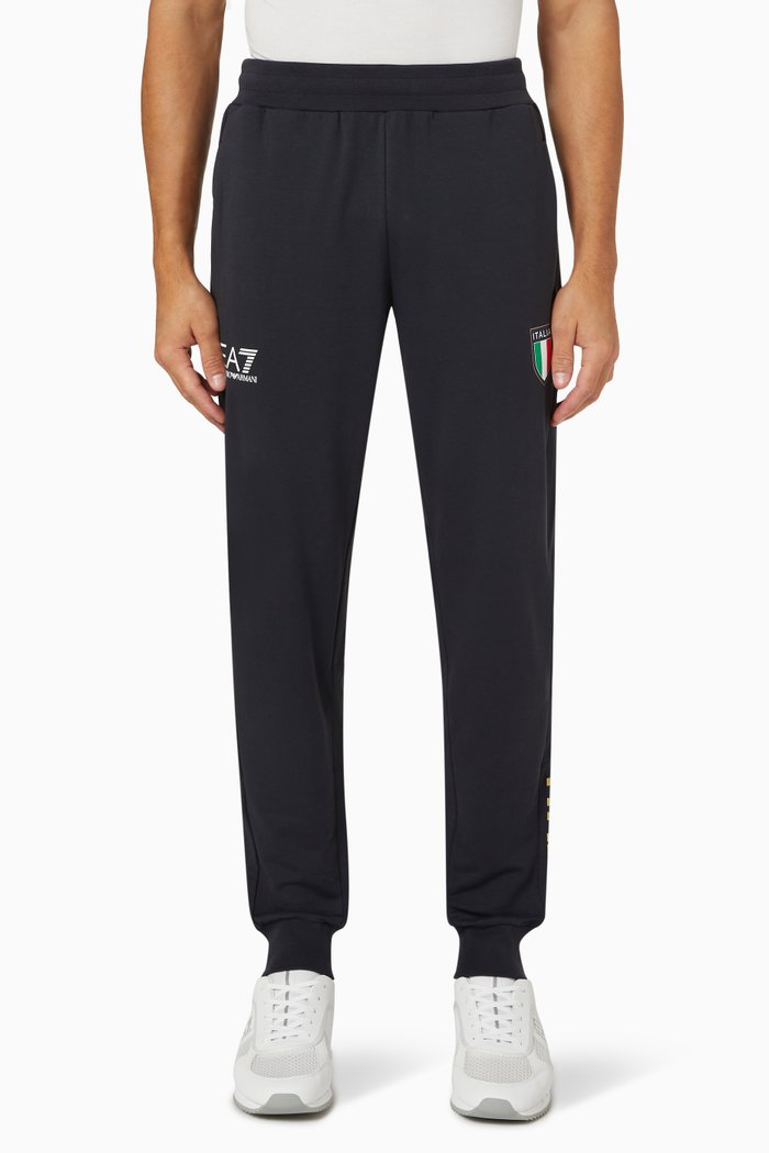 

Team Italia Joggers in Cotton-blend Jersey, Blue