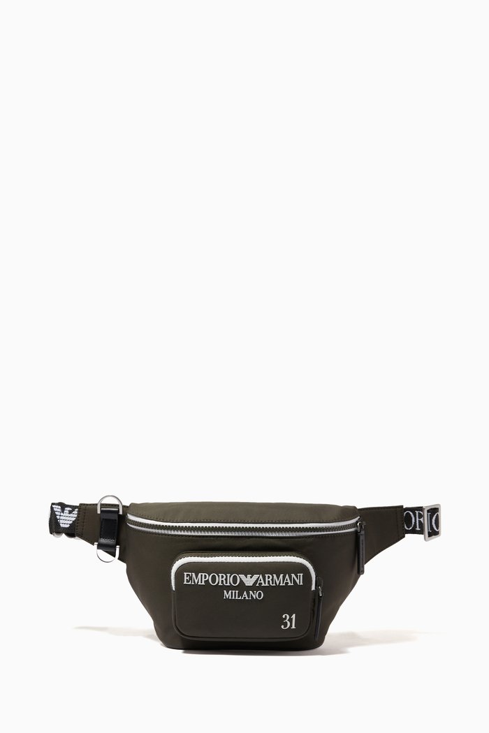 

EA Milano 31 Belt Bag in Nylon, Black