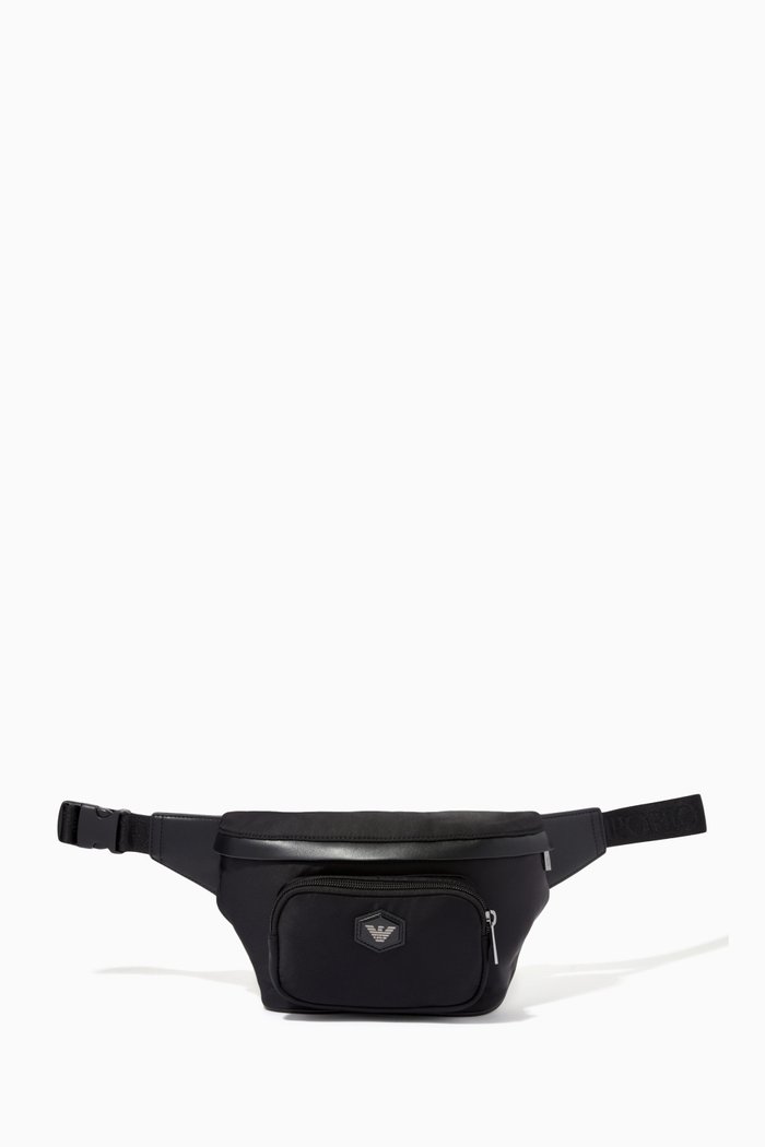 

EA Eagle Belt Bag in Nylon, Black