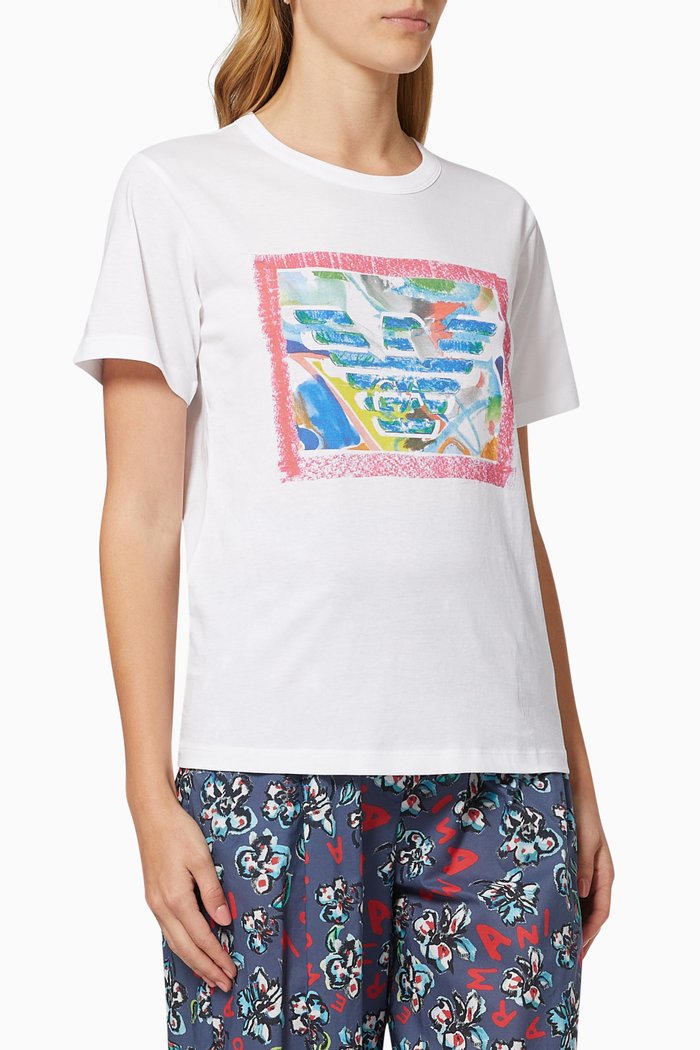 

Logo T-Shirt in Cotton Jersey, White