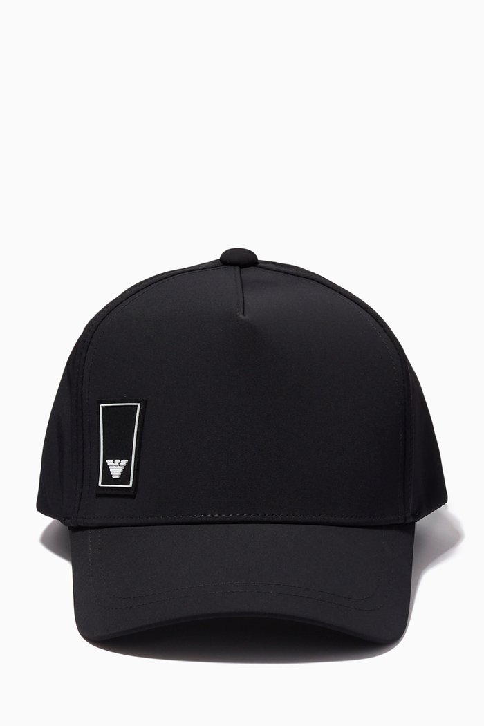 

Logo Patch Baseball Cap, Black