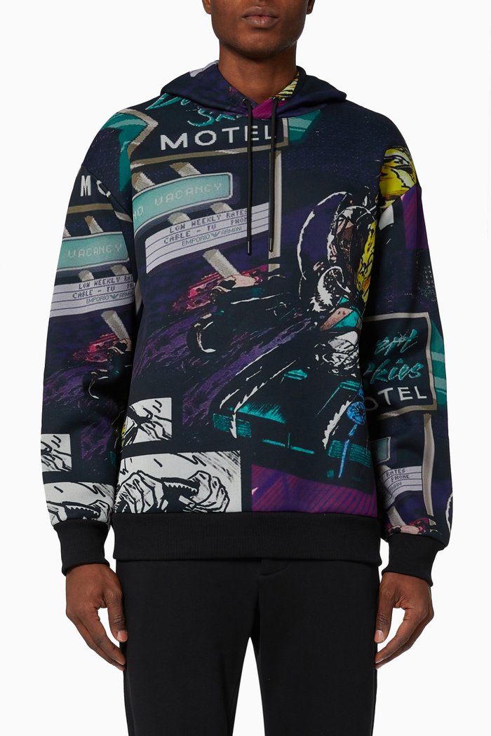 

EA Racing Capsule Collection Hoodie in Cotton-blend Fleece, Multicolour