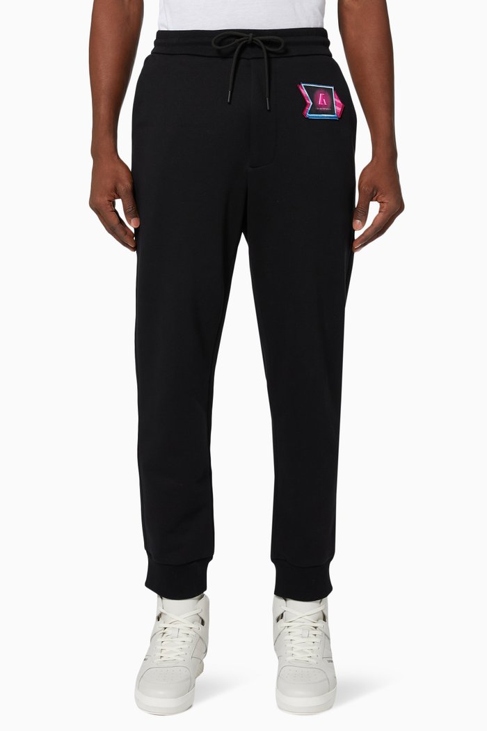 

Racing Capsule Collection Joggers in Brushed Fleece, Black