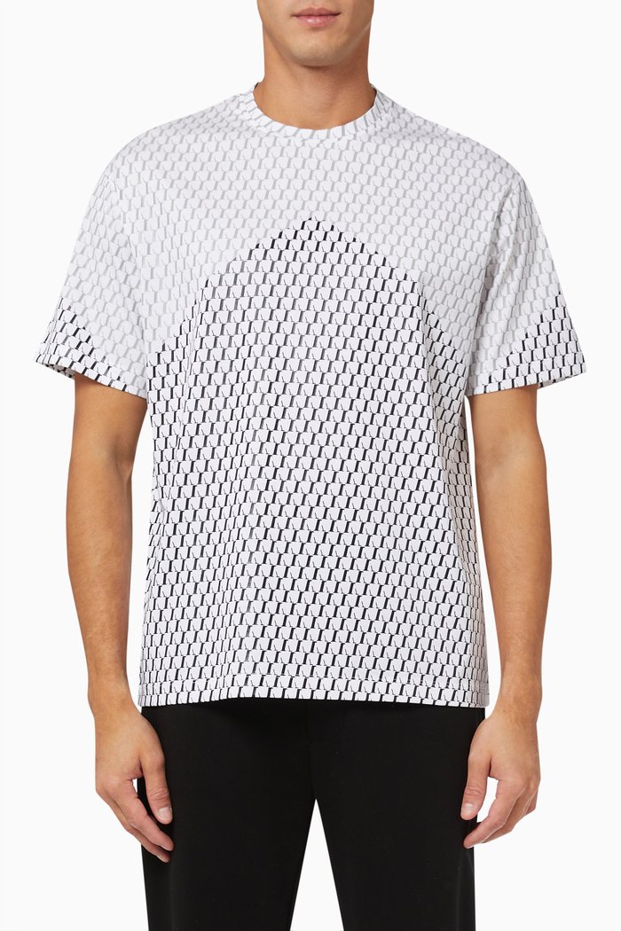 

Alpha Foil-printed Logo T-shirt in Jersey, Grey