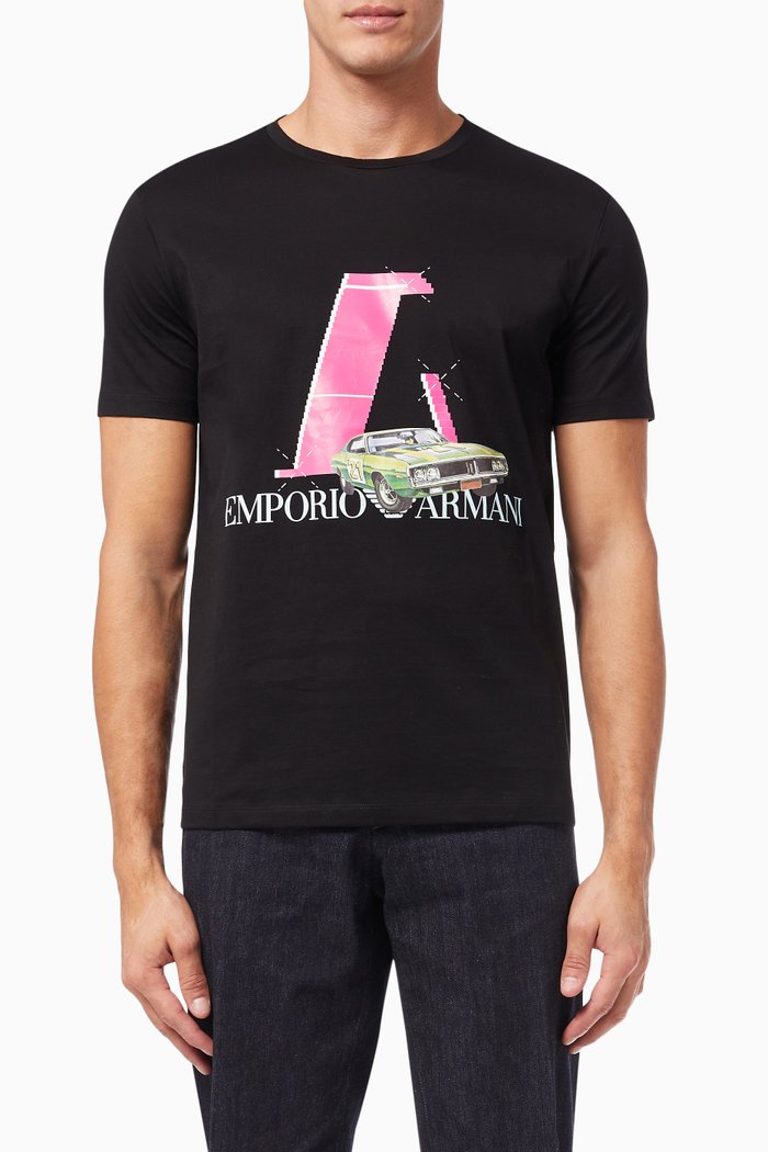 

EA Racing Capsule Collection T-shirt in Jersey, Black