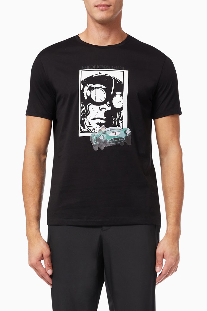 

EA Racing Capsule Collection T-shirt in Jersey, Black