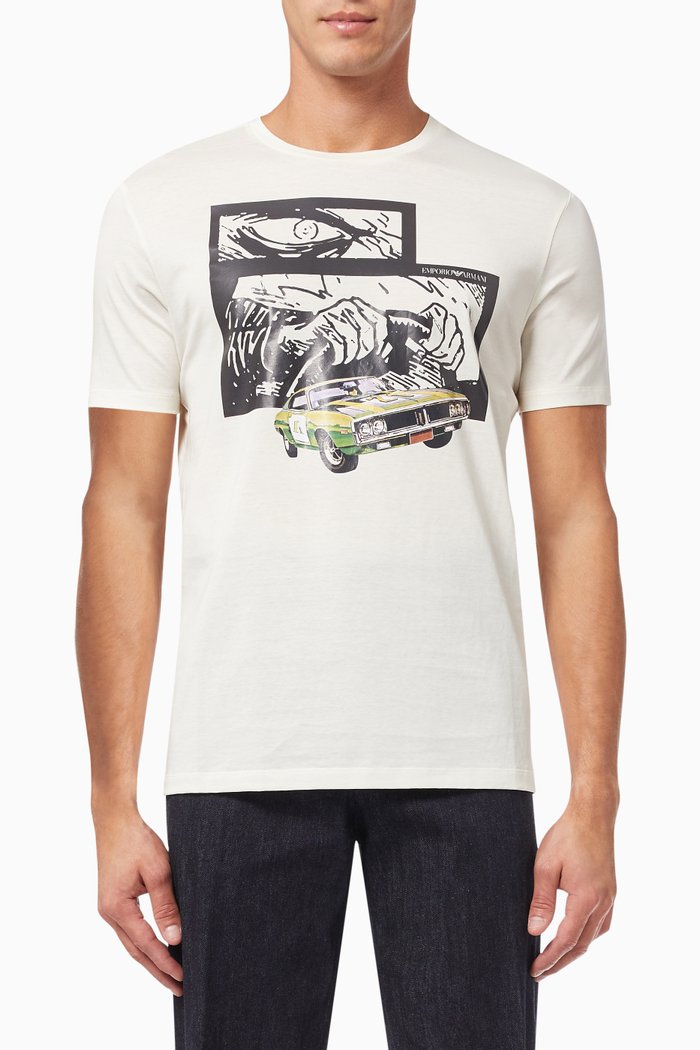 

EA Racing Capsule Collection T-shirt in Jersey, White