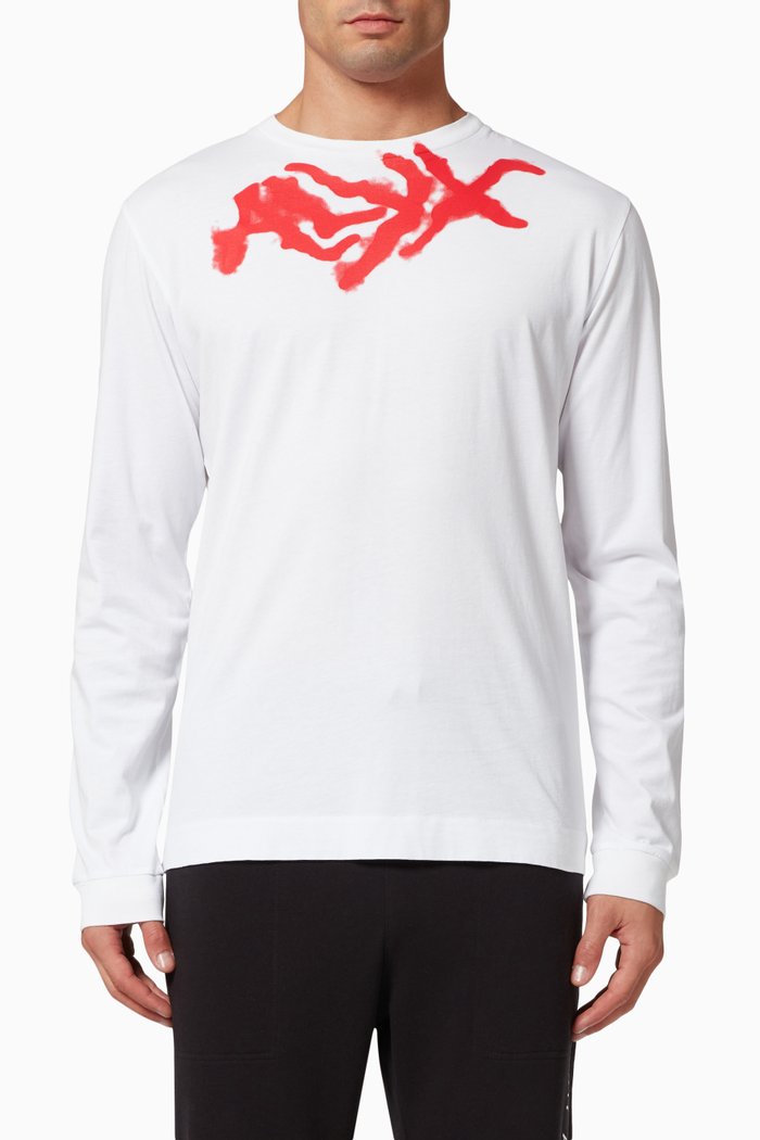 

Spray Logo T-shirt in Cotton, White